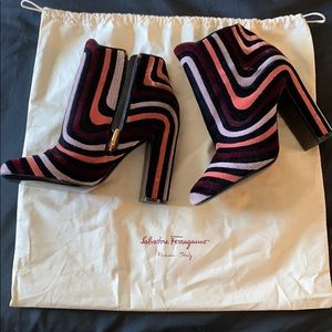 Salvatore Ferragamo multicolor booties